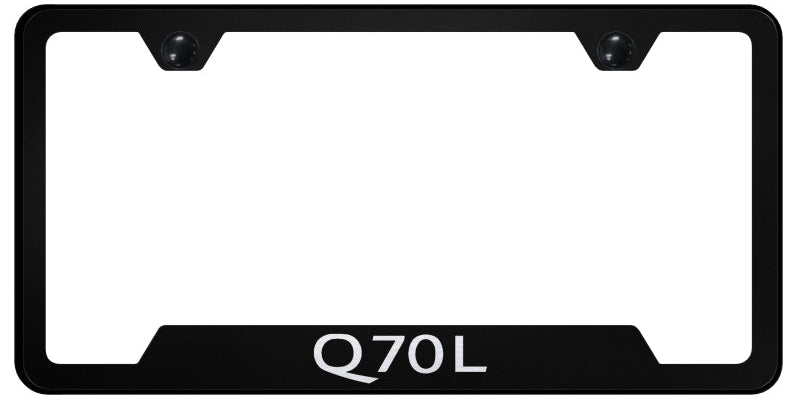 Q70L Cut-Out Frame - Laser Etched Black