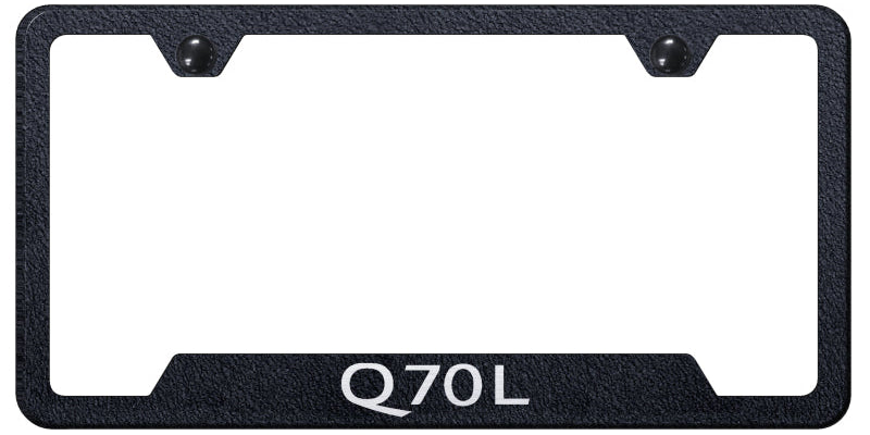 Q70L Cut-Out Frame - Laser Etched Rugged Black