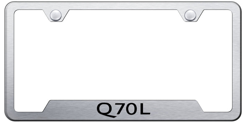 Q70L Cut-Out Frame - Laser Etched Brushed