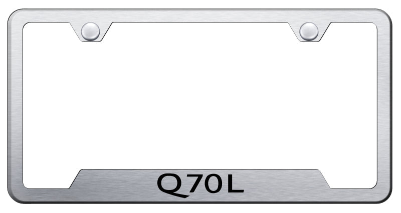 Q70L Cut-Out Frame - Laser Etched Brushed