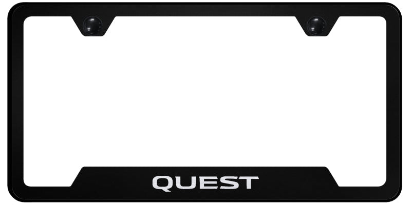 Quest Cut-Out Frame - Laser Etched Black