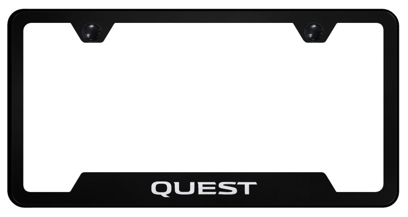Quest Cut-Out Frame - Laser Etched Black