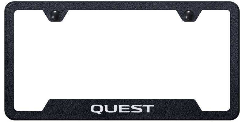 Quest Cut-Out Frame - Laser Etched Rugged Black