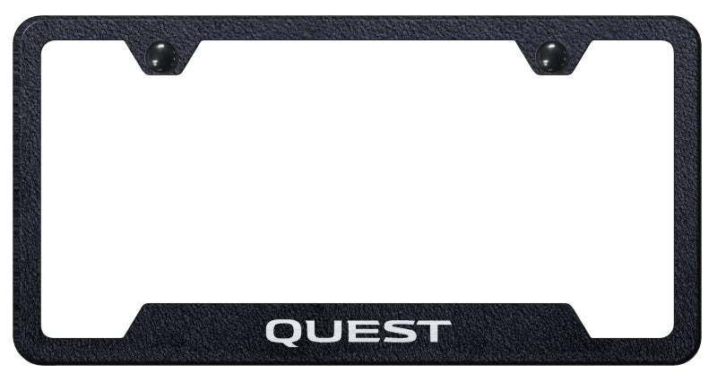 Quest Cut-Out Frame - Laser Etched Rugged Black