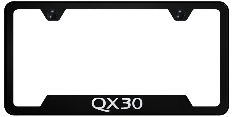 QX30 Cut-Out Frame - Laser Etched Black