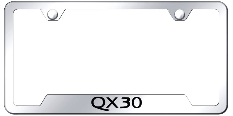 QX30 Cut-Out Frame - Laser Etched Mirrored