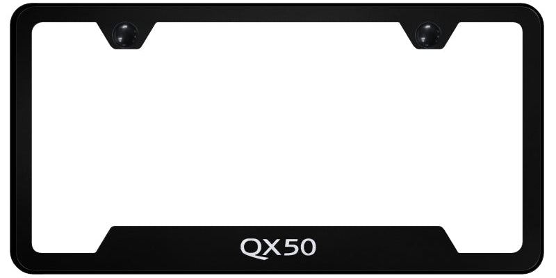 QX50 Cut-Out Frame - Laser Etched Black