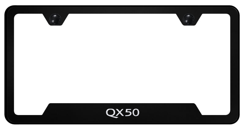 QX50 Cut-Out Frame - Laser Etched Black