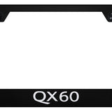 QX60 Cut-Out Frame - Laser Etched Black