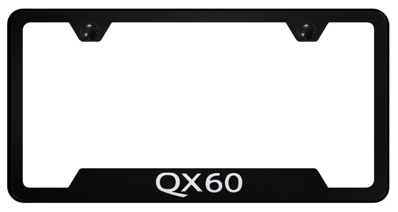 QX60 Cut-Out Frame - Laser Etched Black