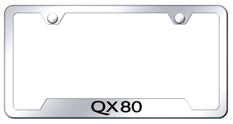 QX80 Cut-Out Frame - Laser Etched Mirrored