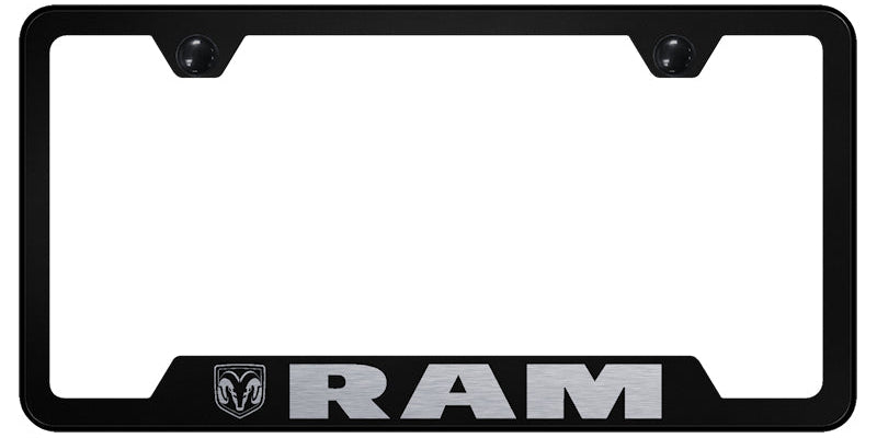 Ram Cut-Out Frame - Laser Etched Black