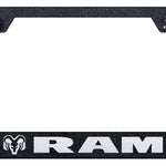 Ram Cut-Out Frame - Laser Etched Rugged Black