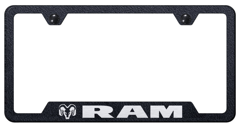 Ram Cut-Out Frame - Laser Etched Rugged Black