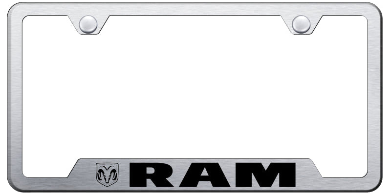 Ram Cut-Out Frame - Laser Etched Brushed