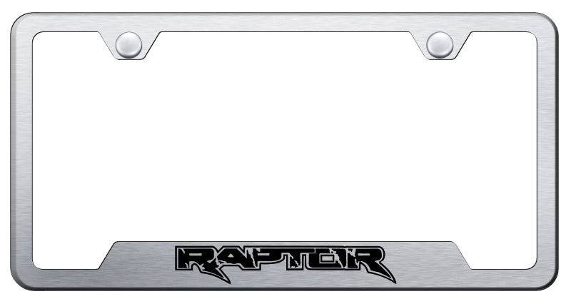 Raptor Cut-Out Frame - Laser Etched Brushed