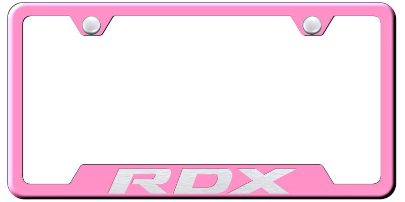 RDX Cut-Out Frame - Laser Etched Pink