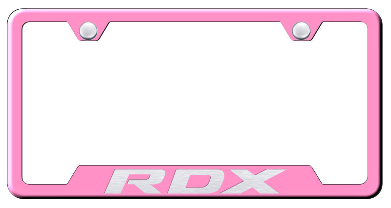 RDX Cut-Out Frame - Laser Etched Pink