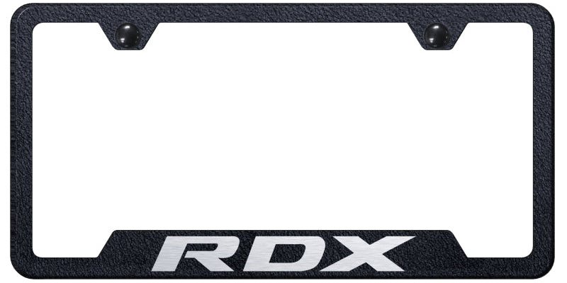 RDX Cut-Out Frame - Laser Etched Rugged Black