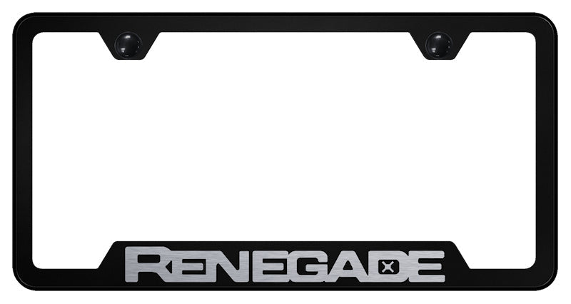 Renegade Cut-Out Frame - Laser Etched Black