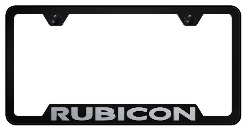 Rubicon Cut-Out Frame - Laser Etched Black