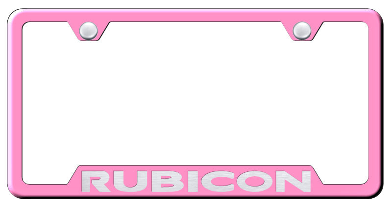 Rubicon Cut-Out Frame - Laser Etched Pink