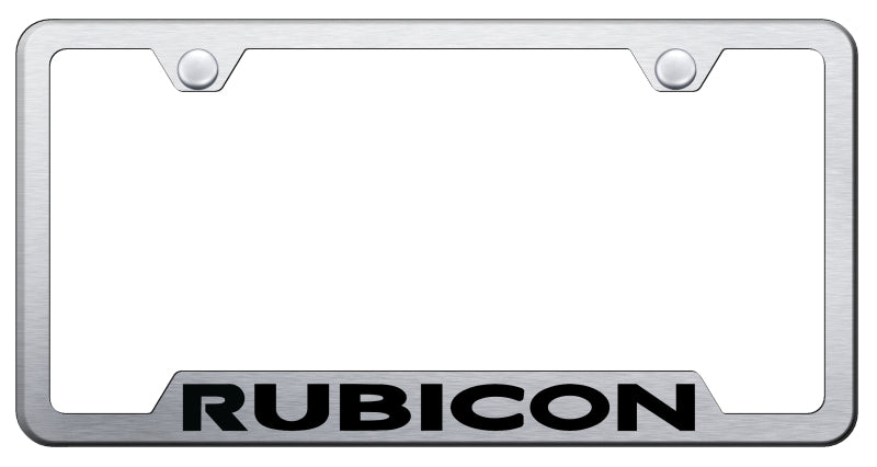 Rubicon Cut-Out Frame - Laser Etched Brushed