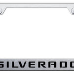 Silverado Cut-Out Frame - Laser Etched Brushed