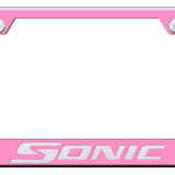 Sonic Cut-Out Frame - Laser Etched Pink