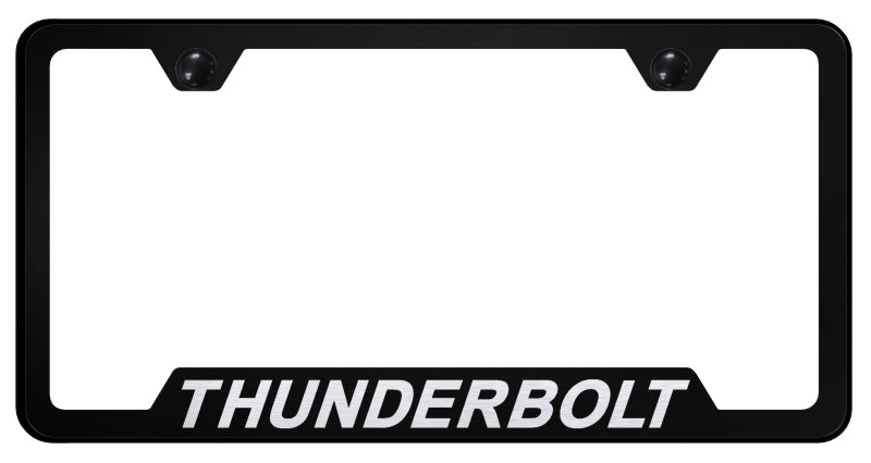 Thunderbolt Cut-Out Frame - Laser Etched Black