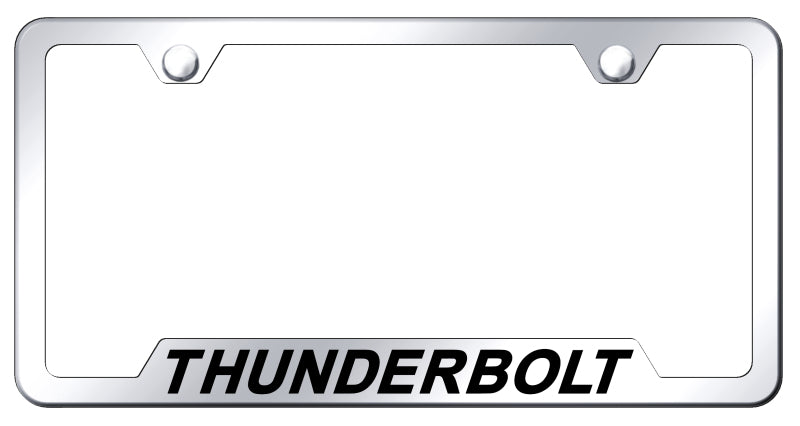 Thunderbolt Cut-Out Frame - Laser Etched Mirrored