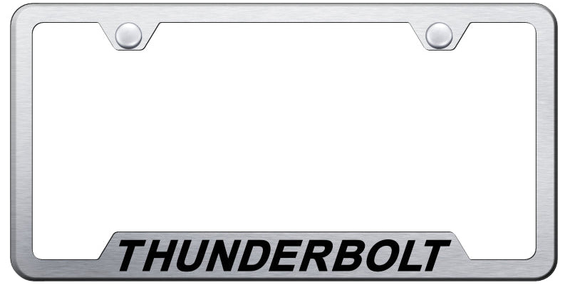 Thunderbolt Cut-Out Frame - Laser Etched Brushed