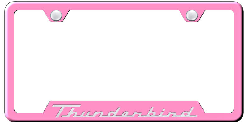 Thunderbird Cut-Out Frame - Laser Etched Pink