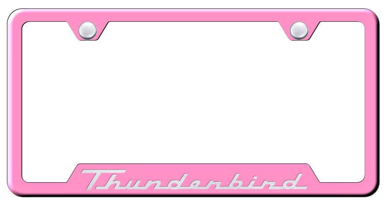 Thunderbird Cut-Out Frame - Laser Etched Pink