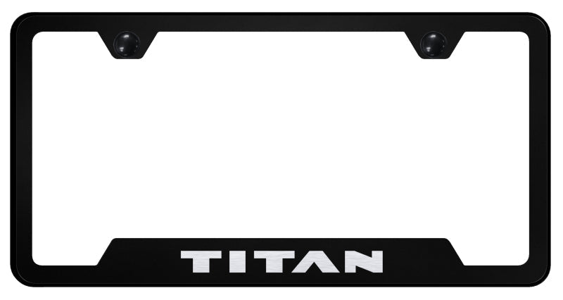 Titan Cut-Out Frame - Laser Etched Black