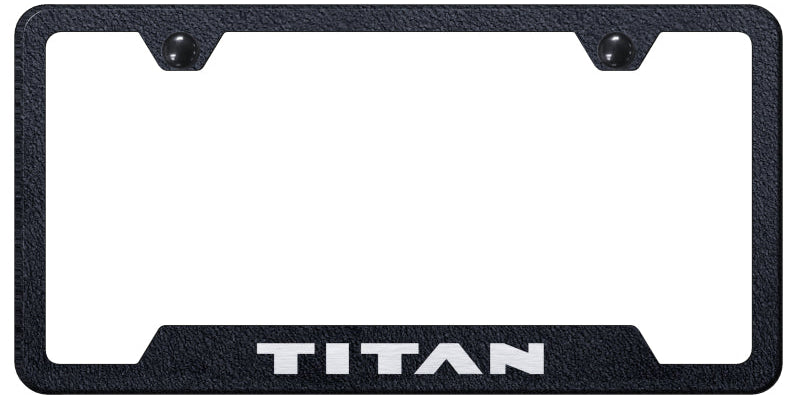 Titan Cut-Out Frame - Laser Etched Rugged Black