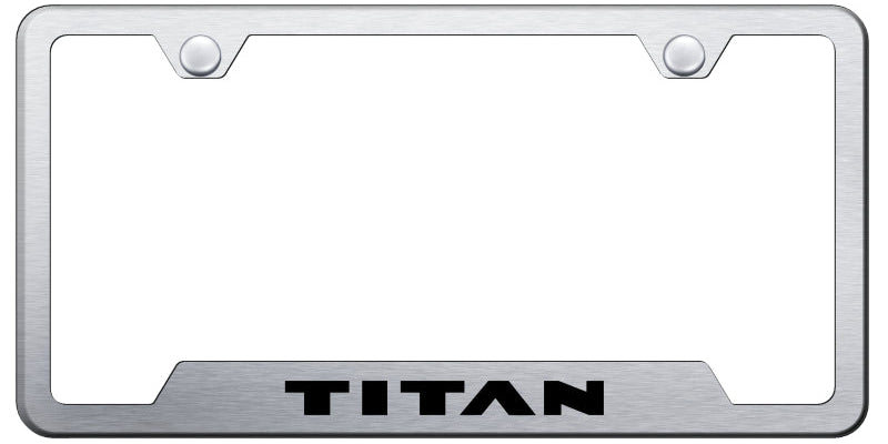 Titan Cut-Out Frame - Laser Etched Brushed