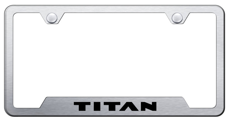 Titan Cut-Out Frame - Laser Etched Brushed