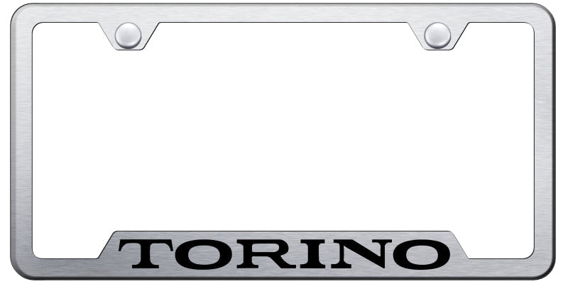 Torino Cut-Out Frame - Laser Etched Brushed