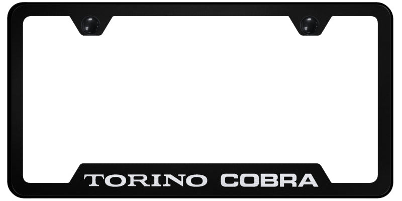 Torino Cobra Cut-Out Frame - Laser Etched Black