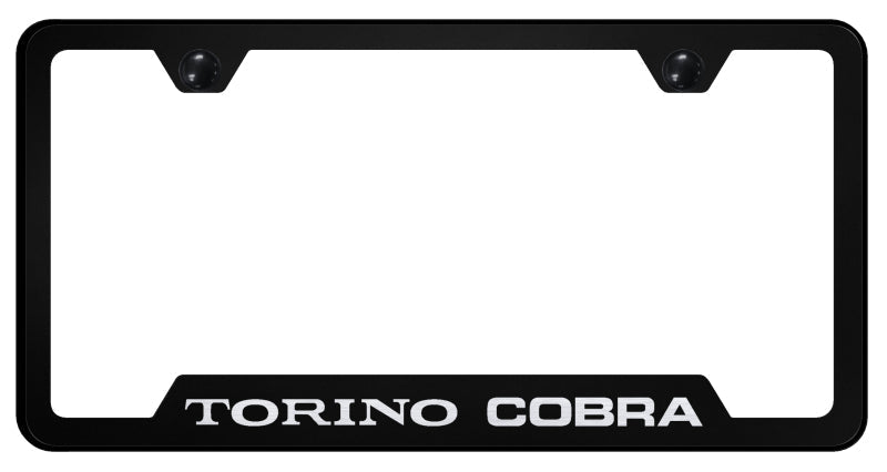 Torino Cobra Cut-Out Frame - Laser Etched Black