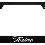 Torino Script Cut-Out Frame - Laser Etched Black