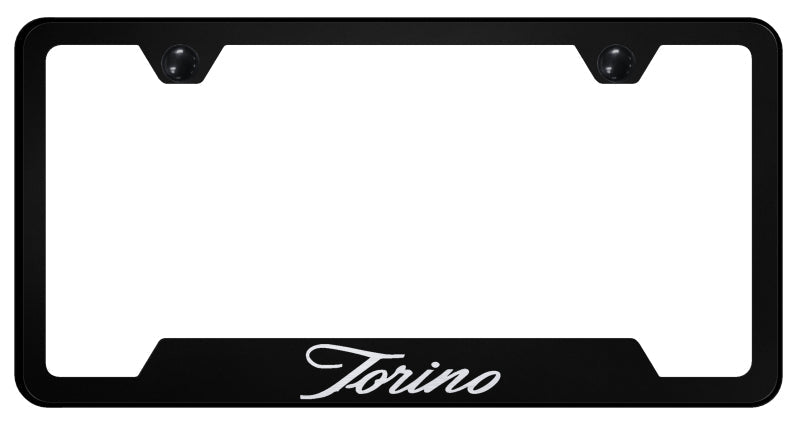 Torino Script Cut-Out Frame - Laser Etched Black