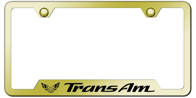 Trans Am Cut-Out Frame - Laser Etched Gold