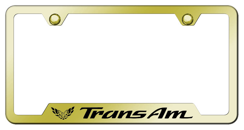 Trans Am Cut-Out Frame - Laser Etched Gold