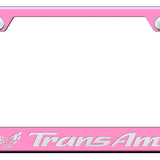 Trans Am Cut-Out Frame - Laser Etched Pink