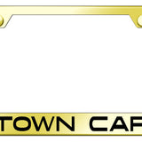 Town Car Cut-Out Frame - Laser Etched Gold