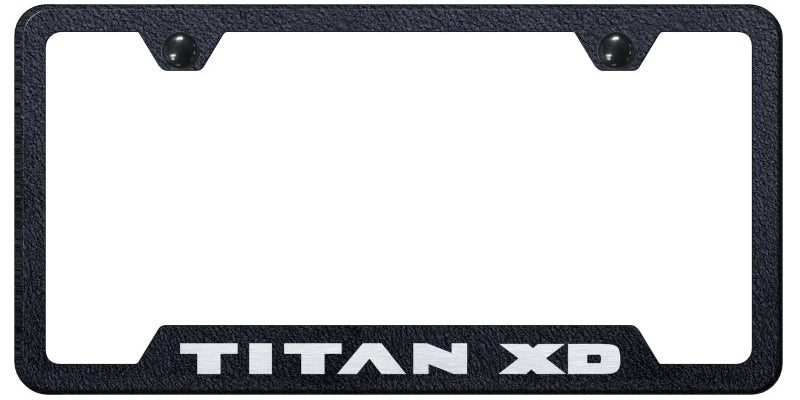 Titan XD Cut-Out Frame - Laser Etched Rugged Black