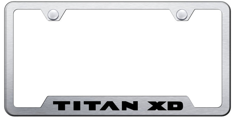 Titan XD Cut-Out Frame - Laser Etched Brushed