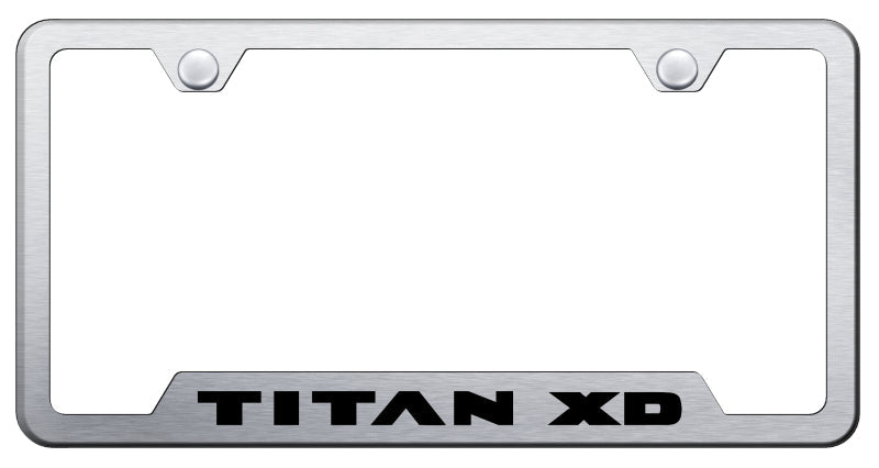 Titan XD Cut-Out Frame - Laser Etched Brushed